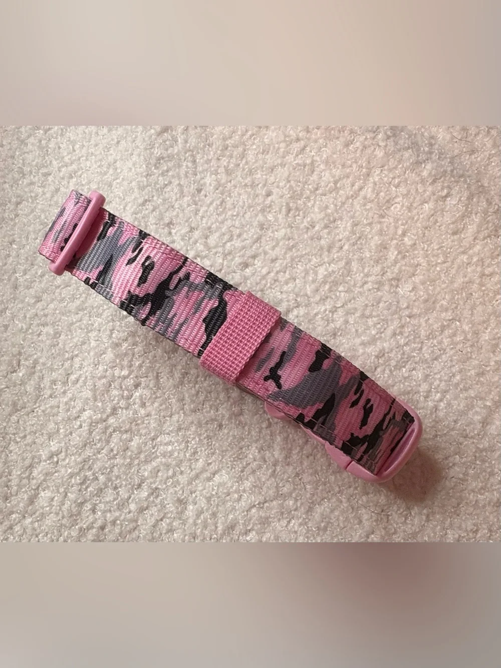 Pink Camo Kids Dog Collar